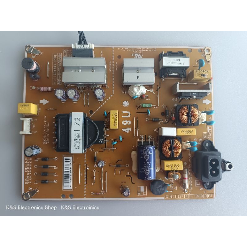 POWER SUPPLY LG 49UJ630T , 49UK6300PTE , 49UJ632T , 49UK6200PTA , 49UK6320PTE , 49UM7300PTA พาร์ท EA