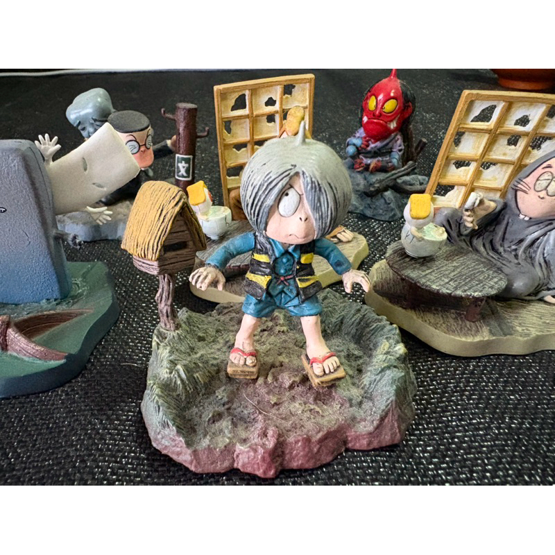 Gegege no Kitaro Diorama Figure Japan Anime Yokei Set Of 7 โมเดลฟิกเกอร์