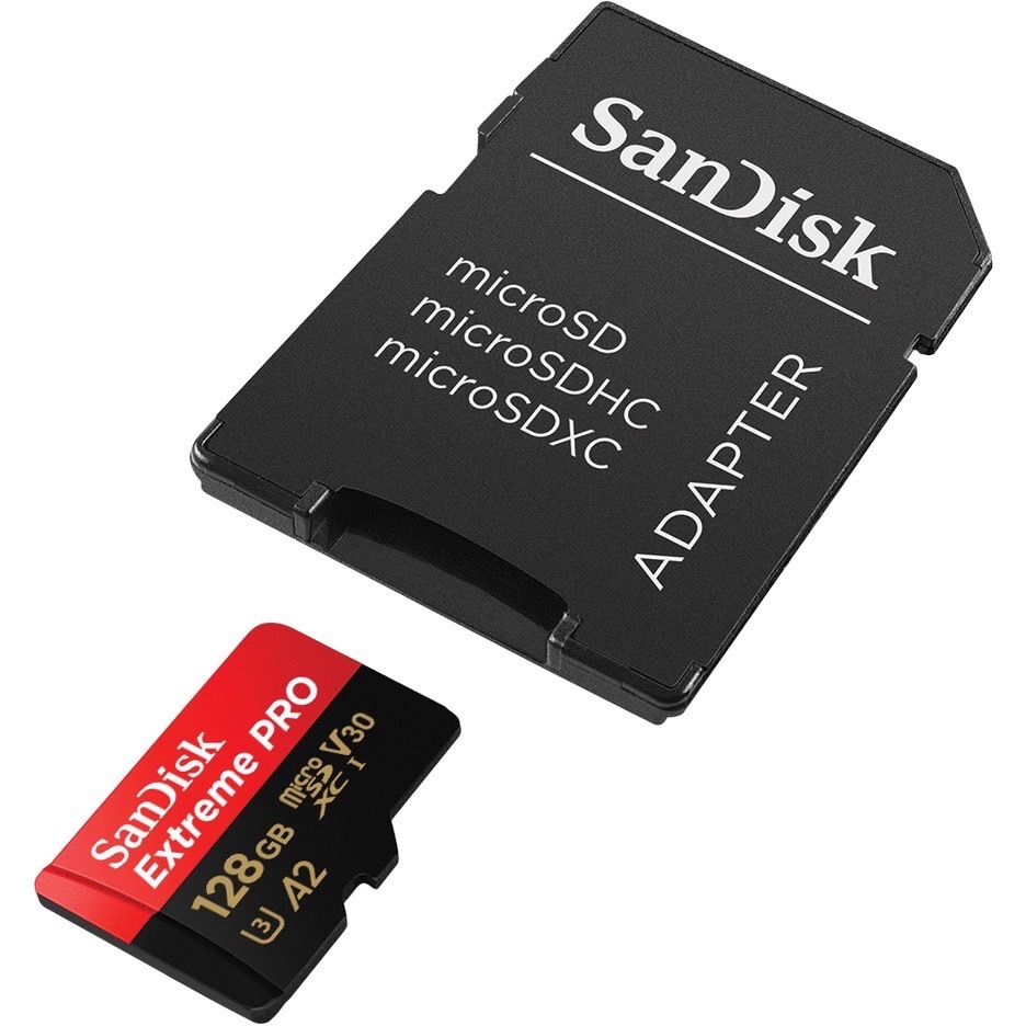 SanDisk Extreme Pro Micro SDXC 64GB-128GB A2 (SDSQXCU, SDSQXCD) ความเร็วสูงสุด อ่าน 200MB/s เขียน 90MB/s