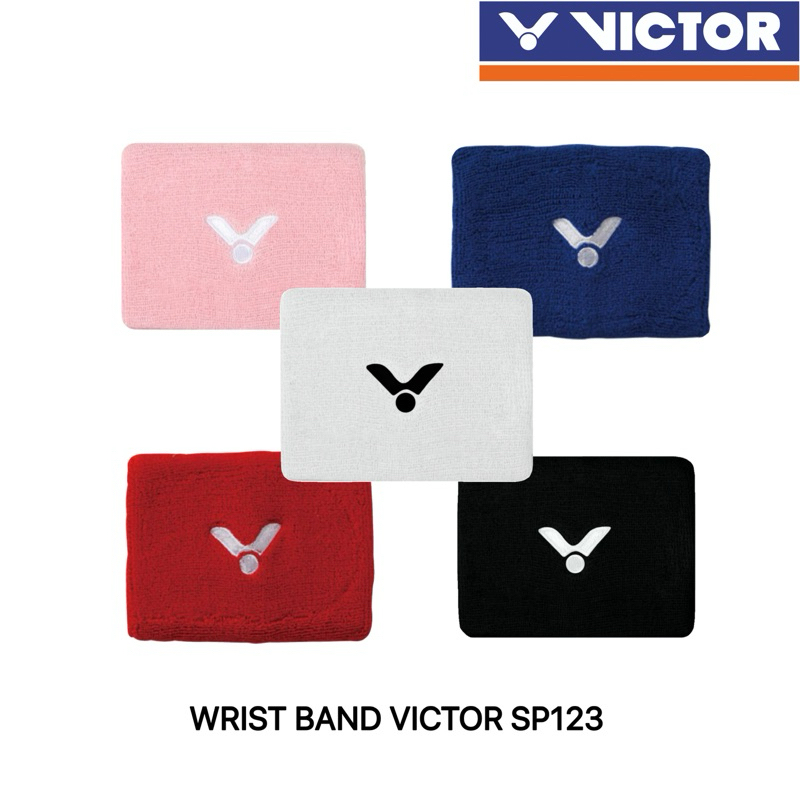 VICTOR  ผ้ารัดข้อมือ รุ่น 𝗦𝗣𝟭𝟮𝟯 🧶🏸 wrist band ซัพเหงื่อ [ของแท้💯]