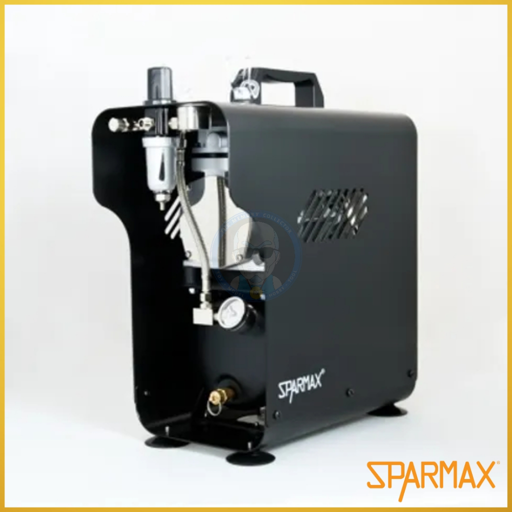 SPARMAX TC-620X ปั้มลมแอร์บรัช พร้อมกรองและสาย ใช้แอร์บรัชพร้อมกันได้ 2 ตัว