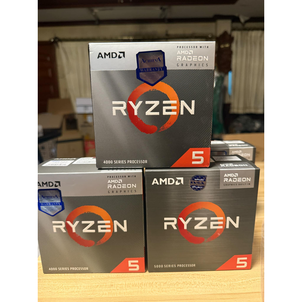 CPU AMD AM4 RYZEN 7 5800x Ryzen5 4600G Ryzen5 5500GT R5 3500 มือสอง บ้างตัวมีประกันศูนย์