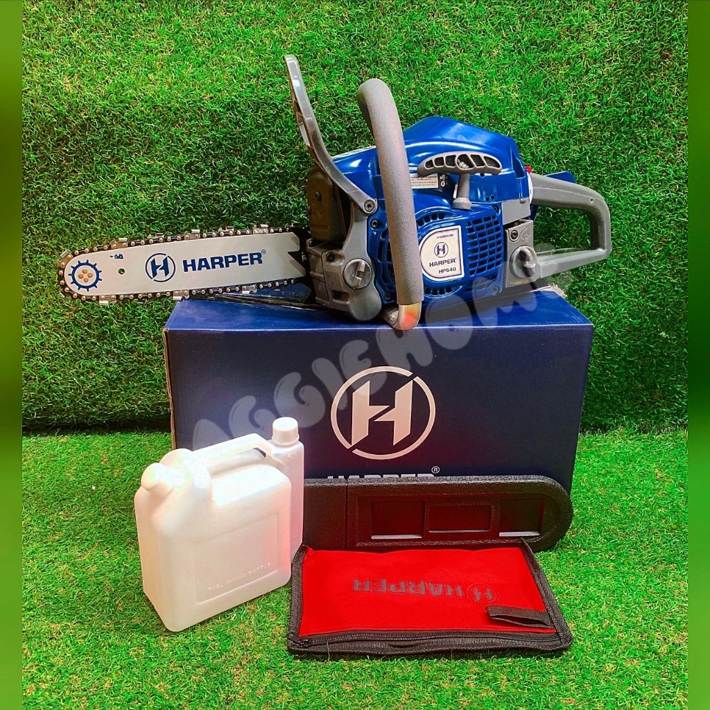 HARPER เลื่อยโซ่ยนต์ บาร์ 11.5 นิ้ว รุ่น HP-540 / 0.9HP / เครื่องยนต์ 2 จังหวะ / เลื่อยตัดไม้ เลื่อย เลื่อยไม้