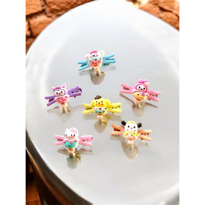 [พร้อมส่งในไทย🇹🇭]กิ๊บหนีบผมตัวการ์ตูน กิ๊บหนีบผมตัว x (1 ชิ้น)