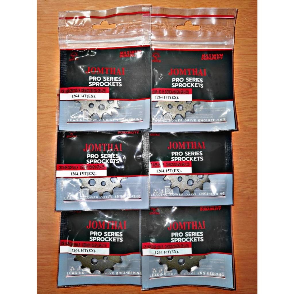 ชุดโซ่-สเตอร์ CB150R (ปี 2017+) / CBR150R (ปี 2019+) ไล่เบา PRO SERIES ตราพระอาทิตย์ JOMTHAI แท้ 100% - รูปที่ 2