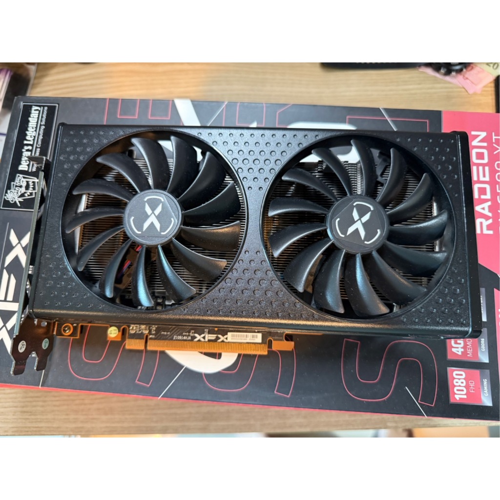 การ์ดจอ มือสอง XFX 6500xt 4GB ใช้งานได้ปกติ