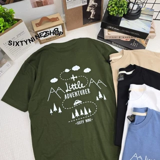 เสื้อยืดผ้าคอตตอน M-4XL พิมพ์ลาย " Adventure " พร้อมส่ง