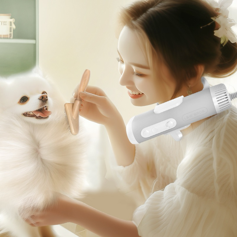L&W BROS. ไดร์เป่าขนสัตว์เลี้ยงแบบแขวนคอ (Hands-Free Pet Hair Dryer)