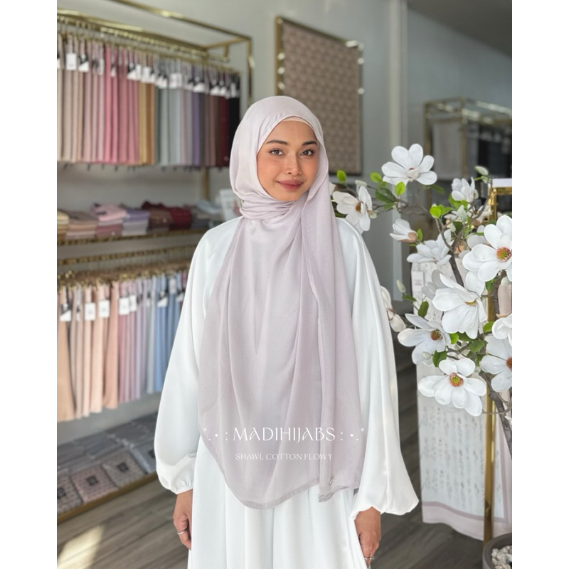 SHAWL FLOWY ผ้าคอตตอนโฟลวี พันยาว