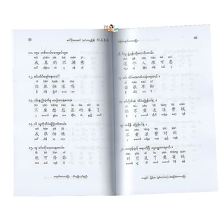 หนังสือประกอบด้วยโครงสร้างประโยคภาษาจีน-พม่าและบทสนทนาเชิงปฏิบัติ มีจำนวน 204 หน้า