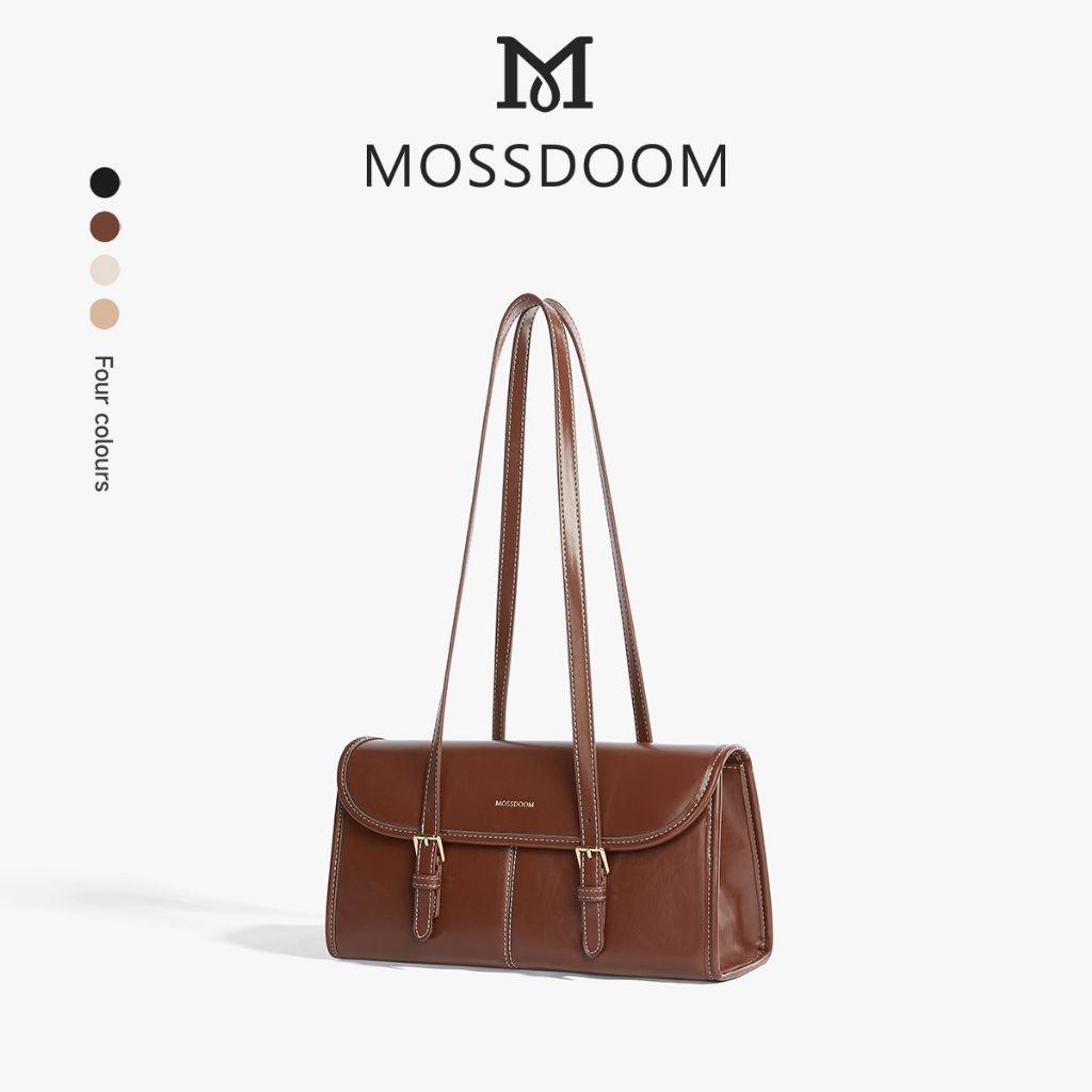 【Special off】MOSSDOOM Estelle Bag กระเป๋าสะพายไหล่แบบกระเป๋าเอกสารสำหรับผู้หญิง เรียบง่ายและสง่างาม