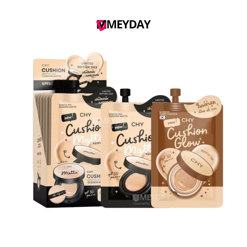 (ยกกล่อง 5 ซอง) CHY Cushion Matte & Glow SPF50 PA+++ ซีเอชวาย คุชชั่น แมท แอนด์ โกลว์ 7g