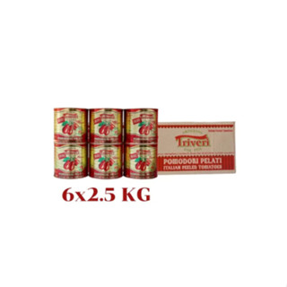 มะเขือเทศปอกเปลือก 2.5 กก. x6 กระป๋อง – Triveri – อิตาลี 100…