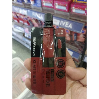 (1 ซอง) ลิปซอง เมย์เบลลีน Maybelline Sensational Liquid Matte 2 มล พร้อมส่ง