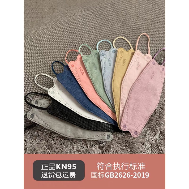 หน้ากากอนามัย  Mask KN95 ❄️กรอง 4 ชั้น ❄️สีพาสเทลสวยหรู แพคเกจบรรจุ แยกชิ้น ราคา ถูกที่สุด ดีลบีเคเค แกลเลอรีภาพที่ 2