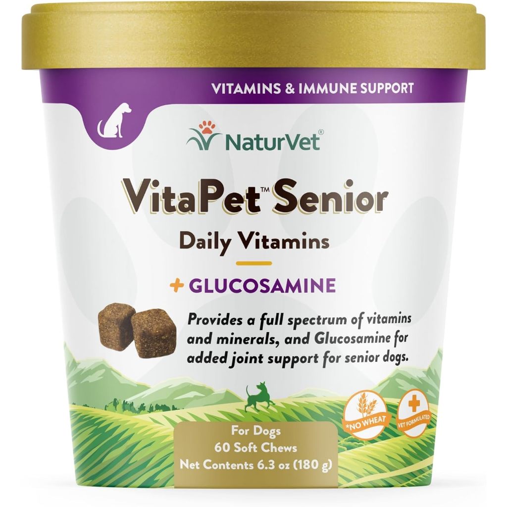 VitaPet Senior Dog บำรุงสุนัขแก่ทุกส่วน สมอง ข้อกระดูก ข้อต่อ สายตา ระบบประสาท ขนผิวหนัง เสริมภูมิ