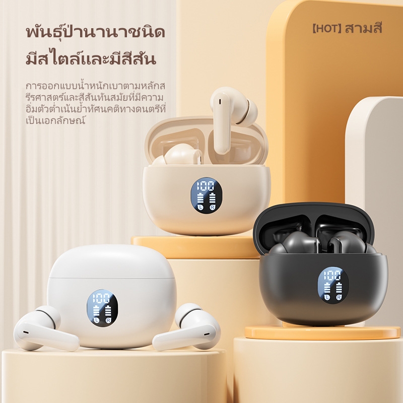 หูฟังบลูทูธ S510 ไร้สายรุ่นใหม่ 895B พร้อมจอแสดงผลแบบดิจิตอล คุณภาพเสียงสูง ชุดหูฟังสำหรับเล่นเกม ความล่าช้าต่ำ
