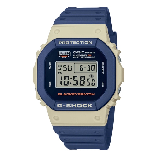 G-Shock นาฬิกาข้อมือผู้ชาย สายเรซิ่น สีน้ำเงิน รุ่น DW-5610,DW-5610BEP,DW-5610BEP-2D