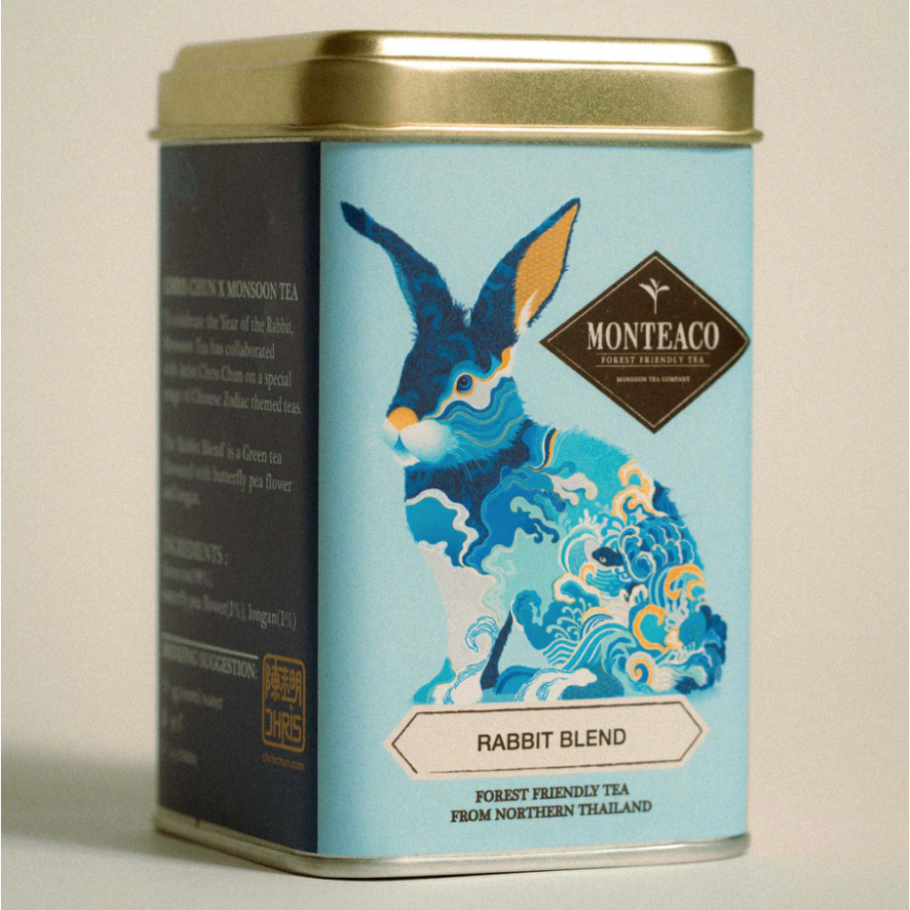 Rabbit Blend Celebrate the Year of the Rabbit ชาเขียวเบลนด์กลิ่นลำไยและดอกอัญชัน ชาไทยสุดพรีเมียม