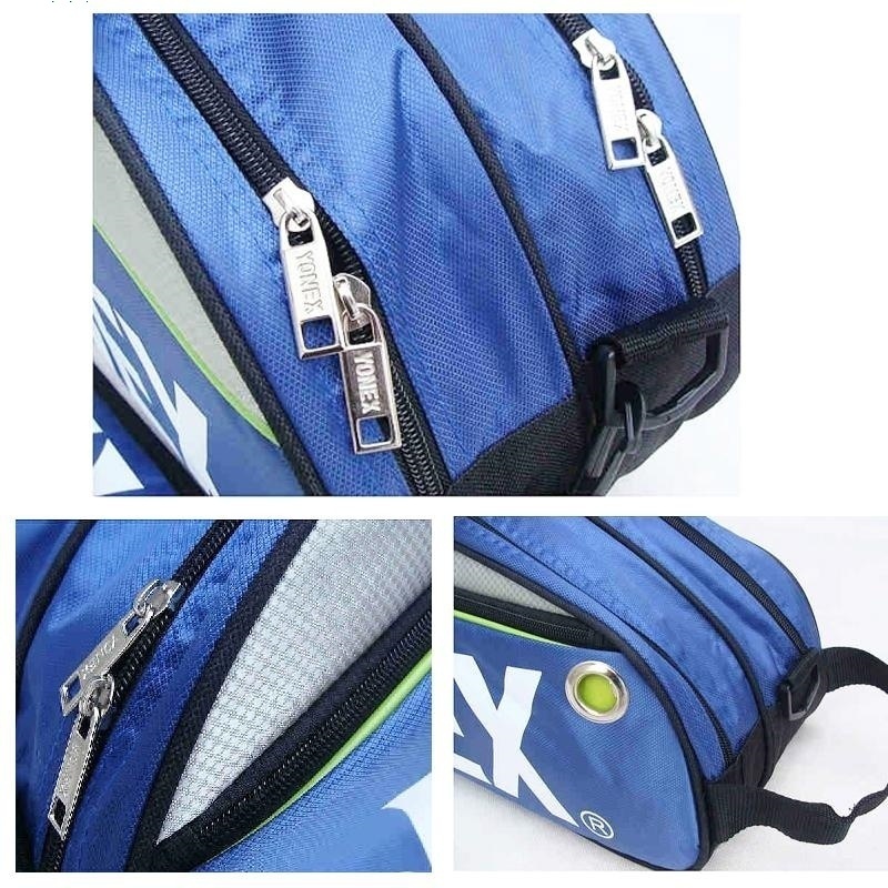 พร้อมส่ง กระเป๋าแบดมินตัน กระเป๋าเทนนิส ของแท้ กันน้ำ ความจุขนาดใหญ่ กระเป๋าแบดมินตันใส่รองเท้าได้ badminton bag - รูปที่ 7