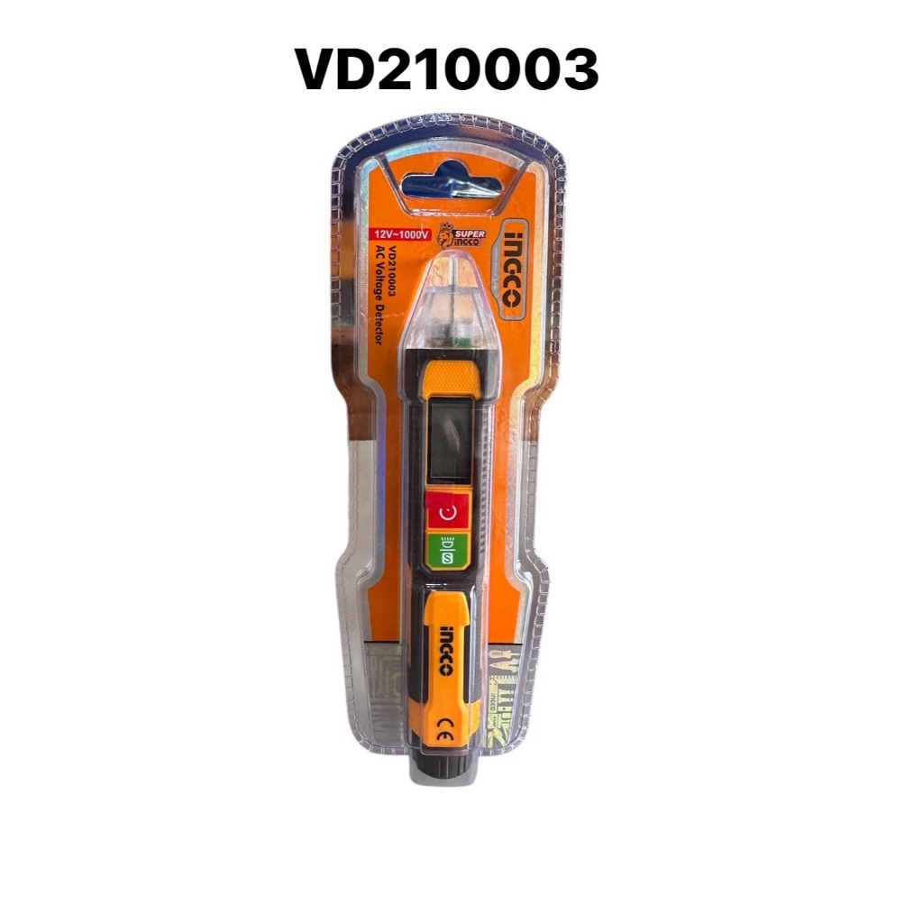 INGCO VD10003 / VD210003 ปากกาวัดไฟ ดิจิตอล ไขควงเช็คไฟแบบไม่ต้องสัมผัสขนาด 12V-1000V