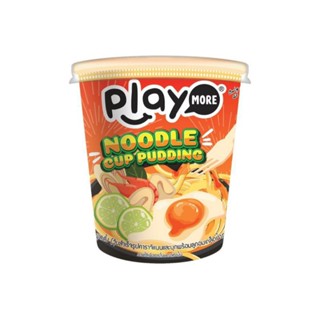 Play More Noodle cup pudding พุดดิ้งบะหมี่ถ้วย ขนาด 136 กรัม