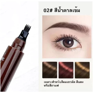 K.20🔥พร้อมส่ง🔥ดินสอเขียนคิ้ว 4 มิติ suake ปากกาเขียนคิ้วหัวแฉก เรียงเส้นเป็นธรรมชาติ กันน้ำ