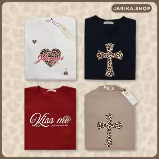 Jarika.shop - เสื้อยืดลาย LONDON กรอบเสือ ( Glamour ) ( พ15 ) (1/1)
