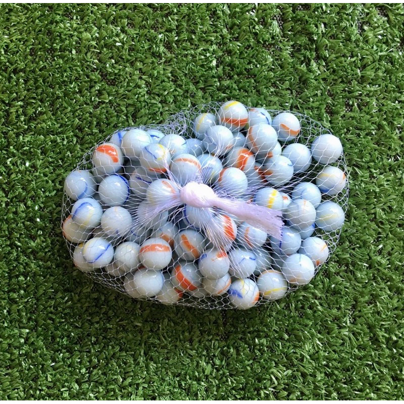 ลูกแก้วลายตาแมว16 มิล เกรดA สีเขียวใส(ลูกแก้วตาแมวดอกมะเฟือง ) ของเล่นสำหรับเด็กบบรรจุในถุงตาข่าย - รูปที่ 2