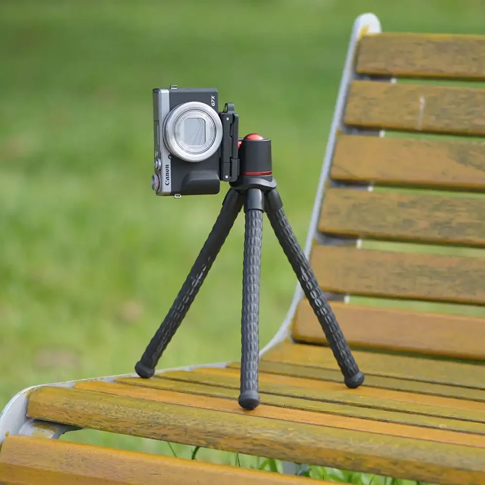 KingMa Tripod Camera phone ขาตั้งกล้องและมือถือ แบบหนวดหมึก ดัดงอได้ พร้อมหัวจับมือถือ (ประกันศูนย์)