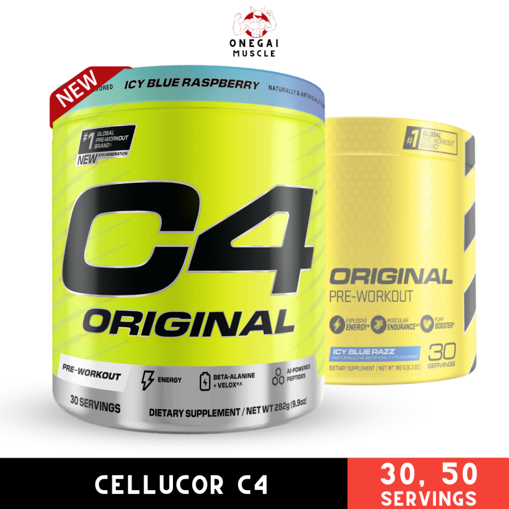 Cellucor​ C4 ORIGINAL (PRE WORKOUT) 30 servings, 50 servings, C4, Pre workout, พรีเวิร์คเอ้าท์, C4 Pre workout