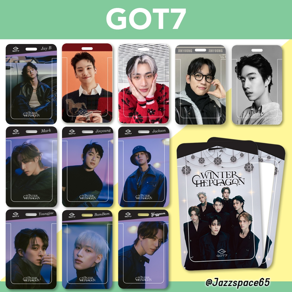 ที่ใส่บัตร GOT7ลายใหม่ (ไม่รวมสาย) เฟรมการ์ด ที่ใส่บัตรพนักงาน ที่ใส่การ์ด ที่ใส่คีย์การ์ด [พร้อมส่ง]