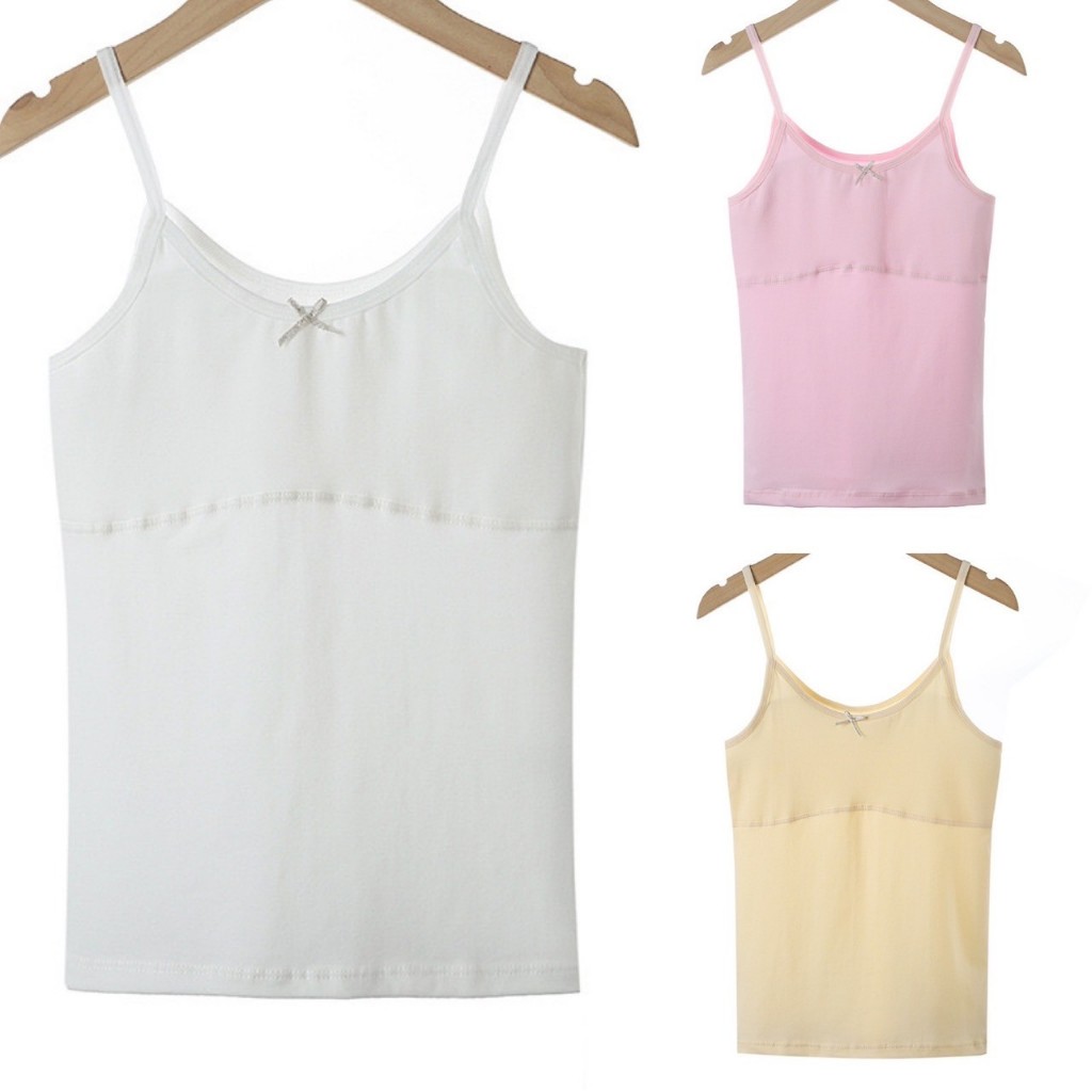 เสื้อซับในเด็ก  ตัวยาว ถูกระเบียบโรงเรียน มีซับบังจุกด้านหน้า สำหรับน้องอายุ 7-12 ปี มีขนาดให้เลือก M L XL