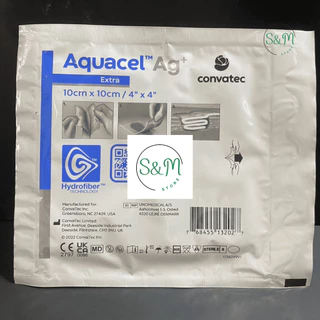 ยกกล่อง 10 ชิ้นถูกกว่า❗️ Aquacel Ag+Extra 🩹แผ่นแปะแผลกดทับ แผลเบาหวาน แผลติดเชื้อ 10X10cm 🚚
