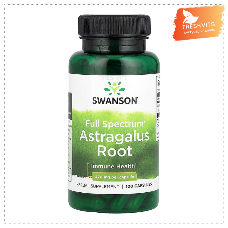 Swanson, Full Spectrum® Astragalus Root, 470 mg, 100 Capsules