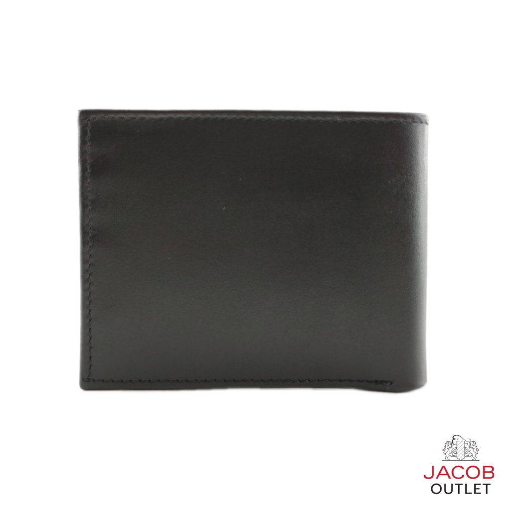 JACOB กระเป๋าสตางค์ชาย หนังสีดำ - รุ่น 22383