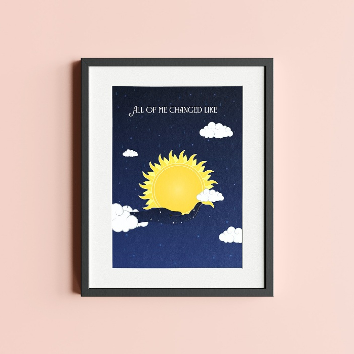 I Was Midnight Rain | Midnight Rain Print