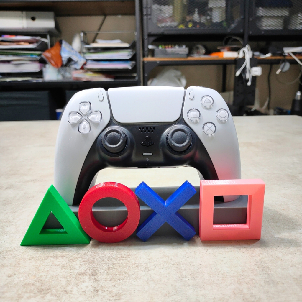 [3D Print] PS5 Controller Stand PlayStation Symbol Color ที่วางจอย PS5 ลายสัญลักษณ์ PlayStation (△○✕☐)
