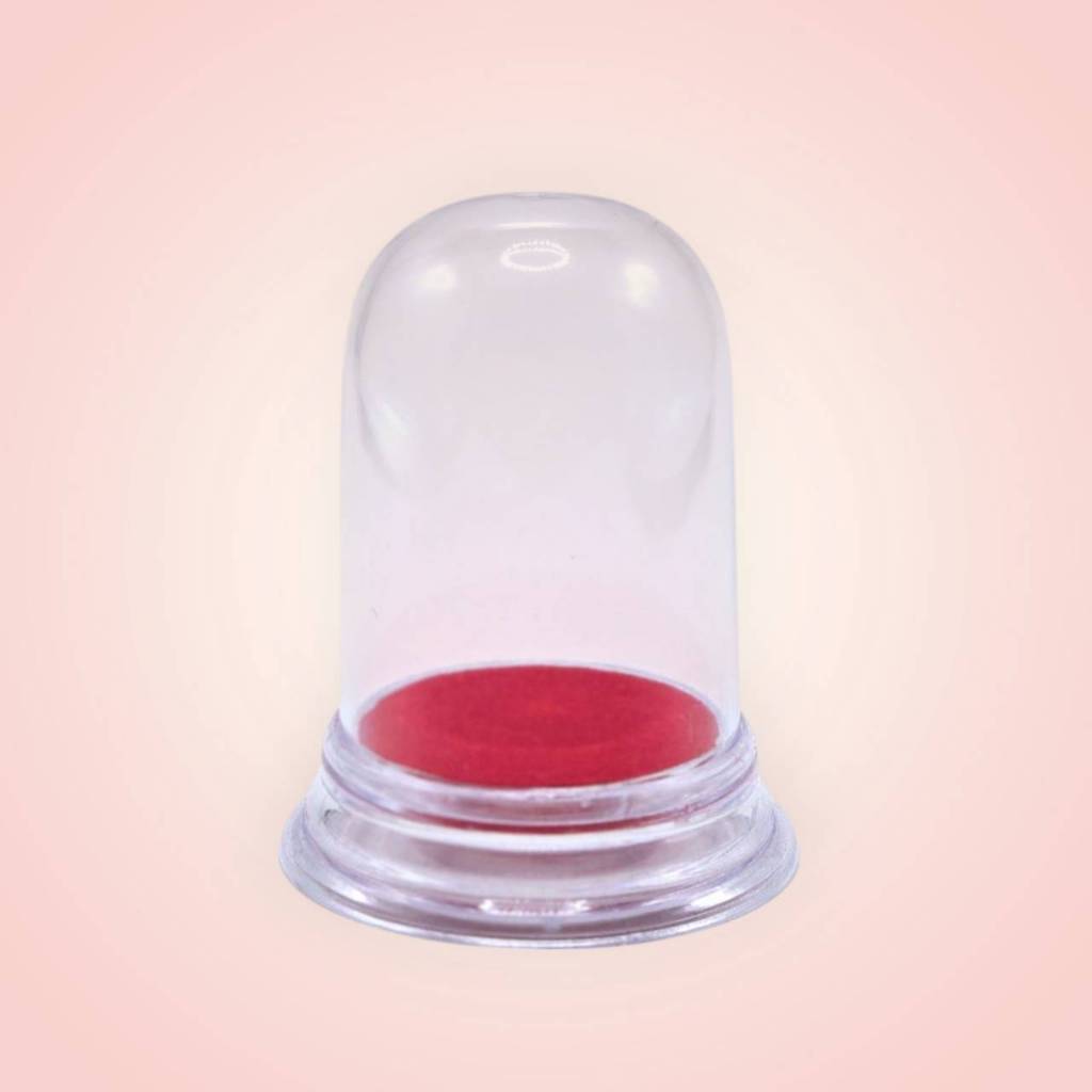 ครอบพระอคิลิค ครอบกลมเล็ก สีใส ขนาดภายนอก 5x7 cm ขนาดภายใน 3.5 x 5.5 cm [กลมเล็กใส]