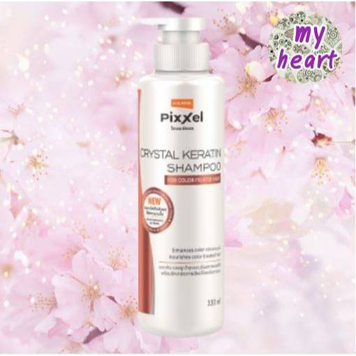 LOLANE Crystal Keratin Shampoo For Color Treated Hair 330/950 ml แชมพูเคราติน สำหรับเตรียมผมก่อนและหลังการทำเคมี