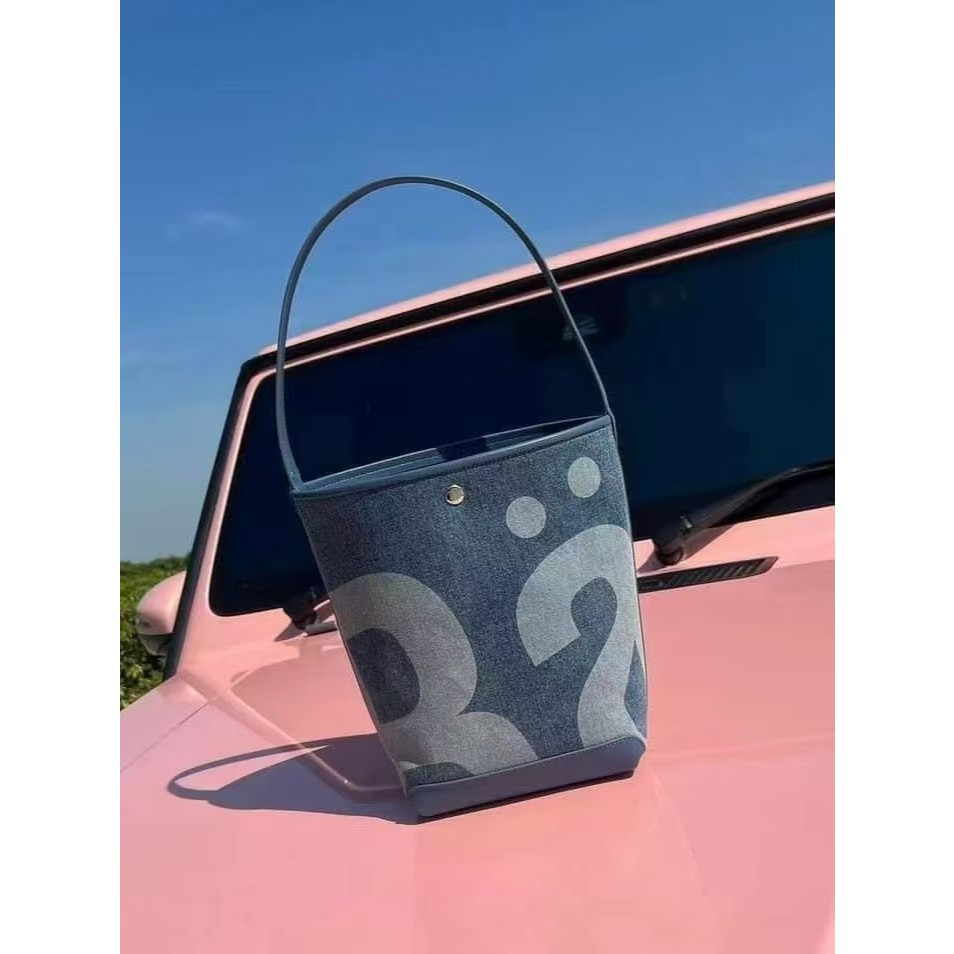 กระเป๋าสะพายไหล่ สะพายข้าง ผ้าแคนวาส พิมพ์ลายตัวอักษร ความจุขนาดใหญ่ Rally The Bag tote bag กระเป๋าถัง