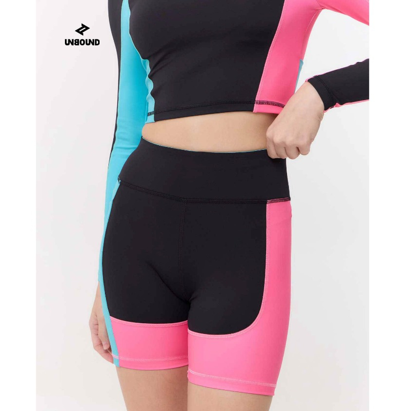 STELLA NOVA BIKE SHORT > BLACK กางเกงเลกกิ้งดำชมพู