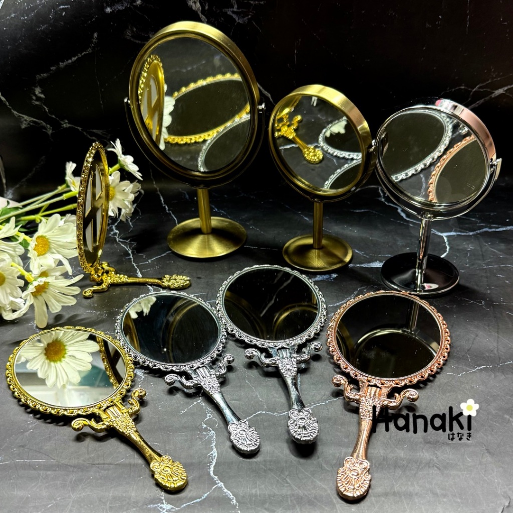 【พร้อมส่งจากไทย】กระจกแบบตั้งและถือได้ สำหรับงาน DIY | ตลับกระจกเปล่า กระจกแต่งหน้า กระจกDIY ตลับยาDI