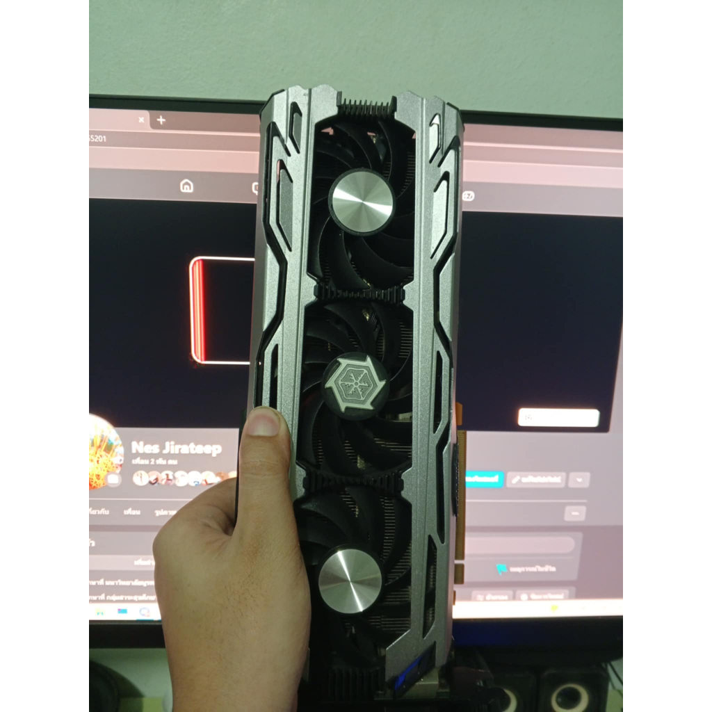 การ์ดจอ GTX 1080  8G  INNO3D iChill(ต่อไฟ 14 พิน)