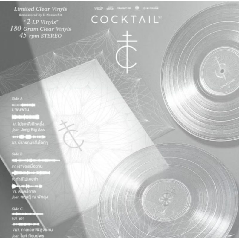 [ร้านค้าจัดส่งไว] แผ่นเสียง Cocktail : Cocktail 2LP Vinyl 12"