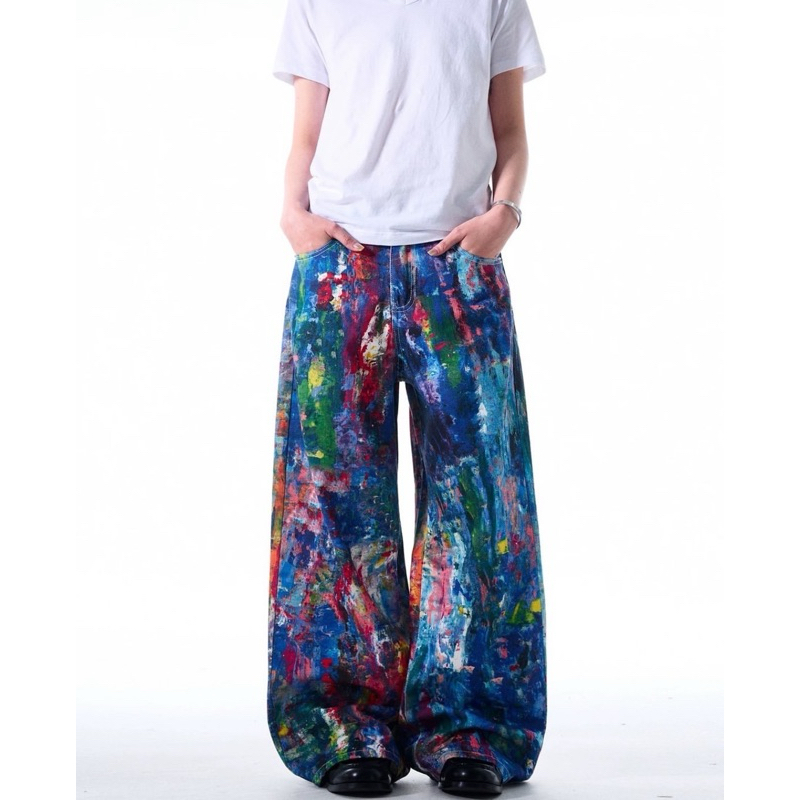 USSTYLE - Painted jeans