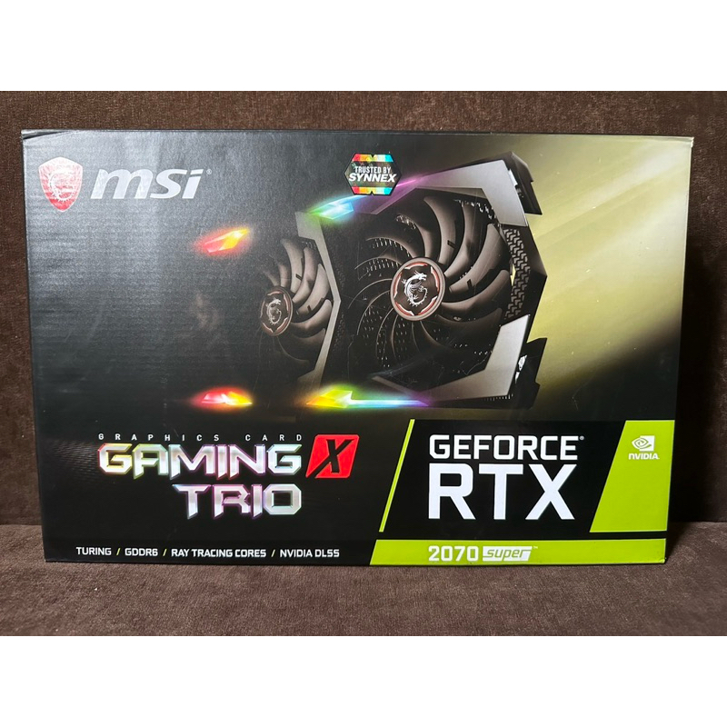 กล่องการ์ดจอ MSI gaming trio geforce rtx 2070 super