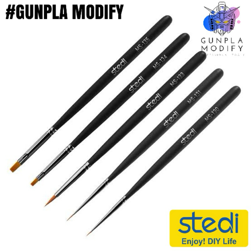 STEDI พู่กันขนละเอียดสำหรับงานโมเดล Model Paint Brush