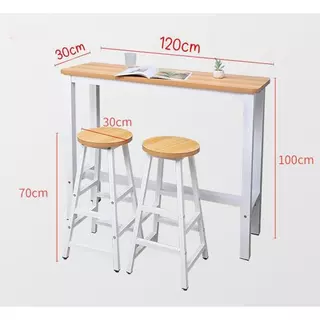 furnituredirect ชุดโต๊ะบาร์ พร้อมเก้าอี้บาร์ โต๊ะ 1 ตัว เก้าอี้ 2 ตัว 1330 1330/1 x2