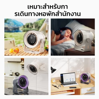 Orashre DF03 พัดลมพกพาสำหรับสำนักงานครู | หมุนได้ 180° | สามารถติดผนังและเดสก์ท็อปได้ |ลมแรงเงียบ | กะทัดรัด ดีไซน์สวย
